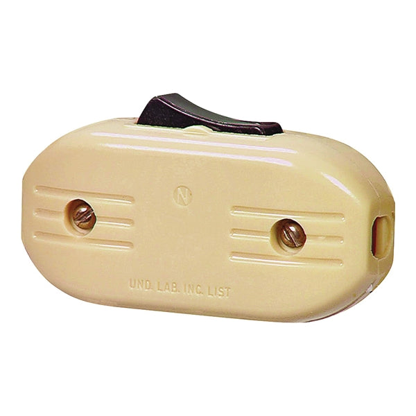 Eaton Wiring Devices 933 933V-BOX Switch, 3 A, 120 V, Screw Terminal, Phenolic, Ivory