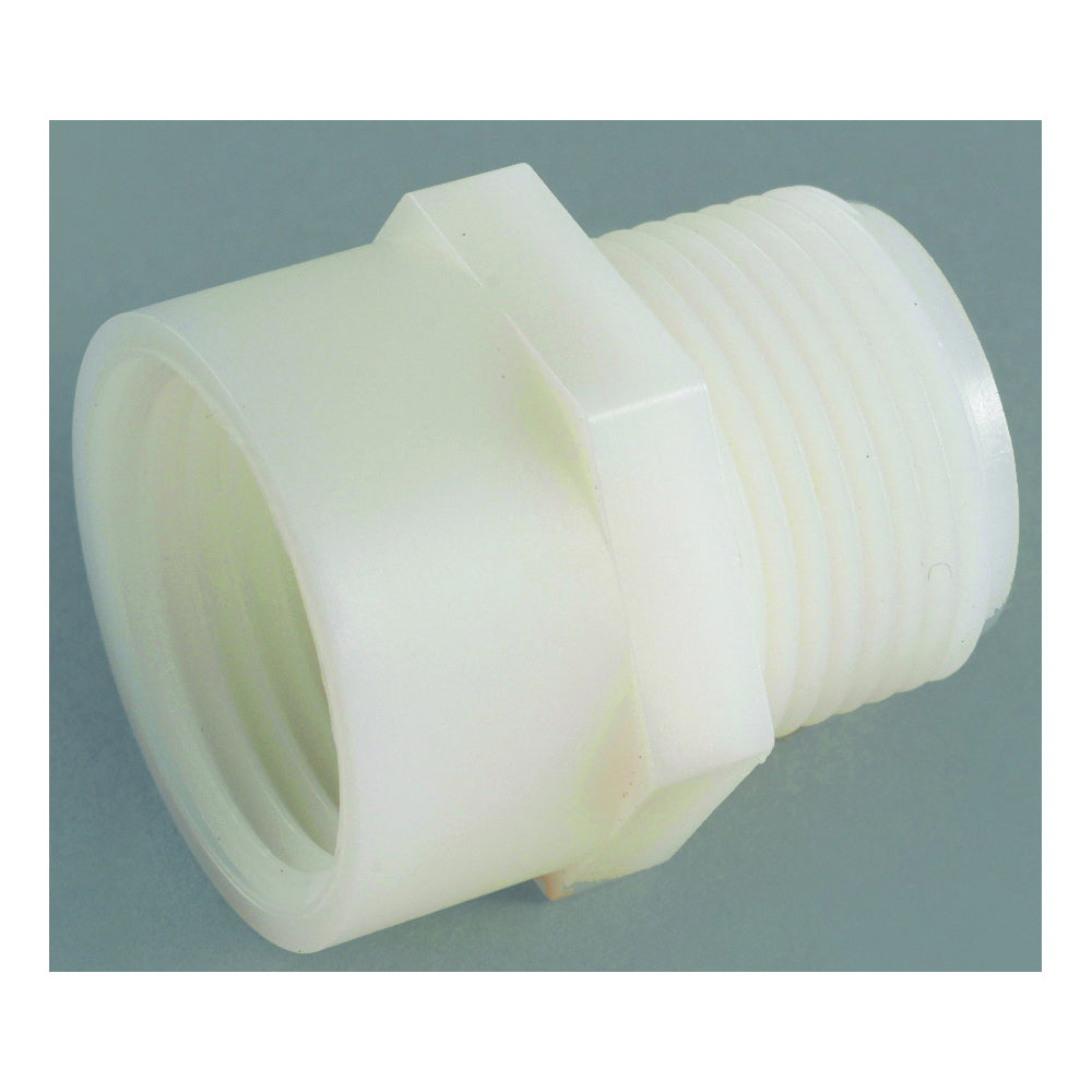 Anderson Metals 53784-1212 Hose Adapter, 3/4 x 3/4 in, FGH x MPT, Nylon, For: Garden Hose