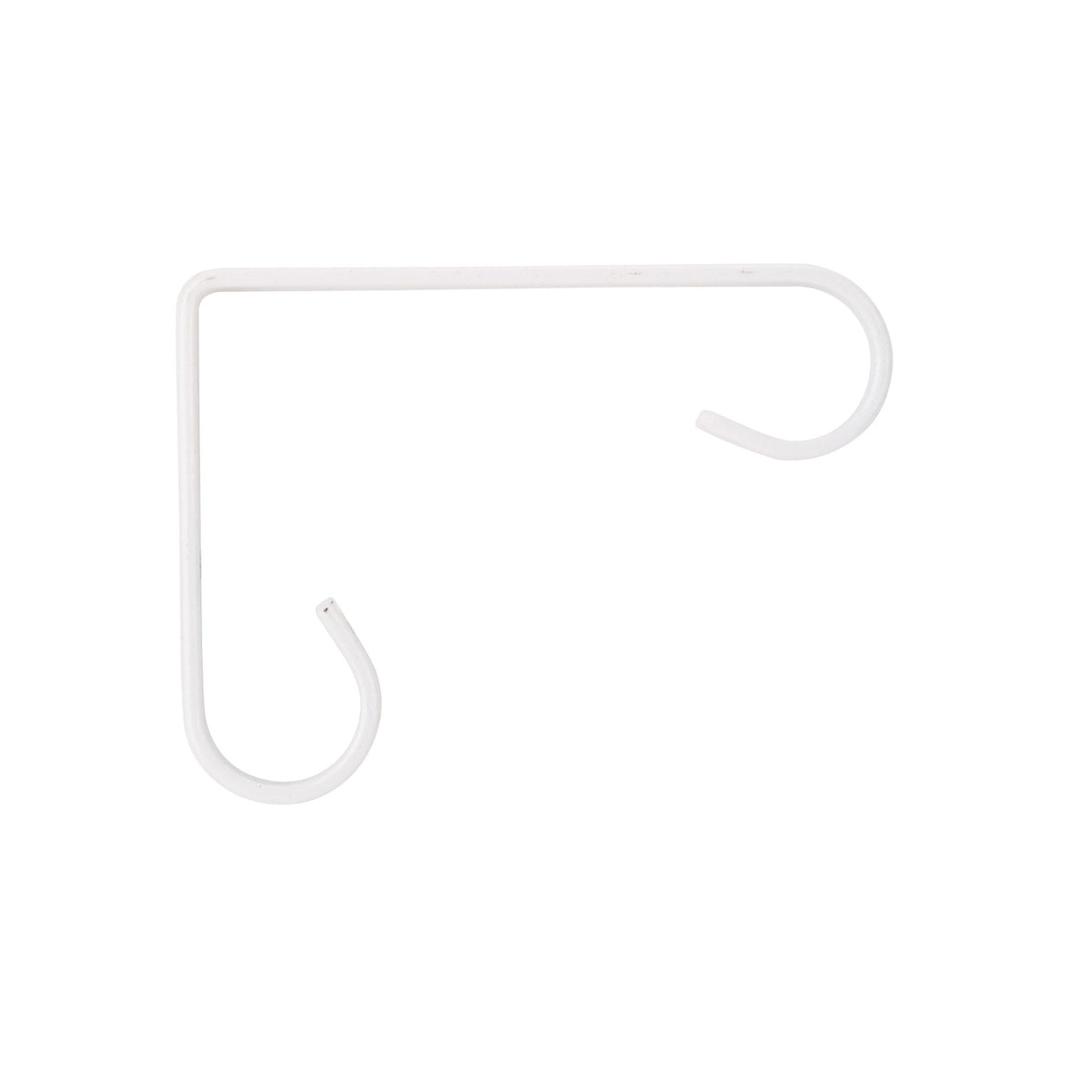 Landscapers Select GB0183L Plant Bracket, 4-1/4 L, Steel, White, Wall Mount Mounting