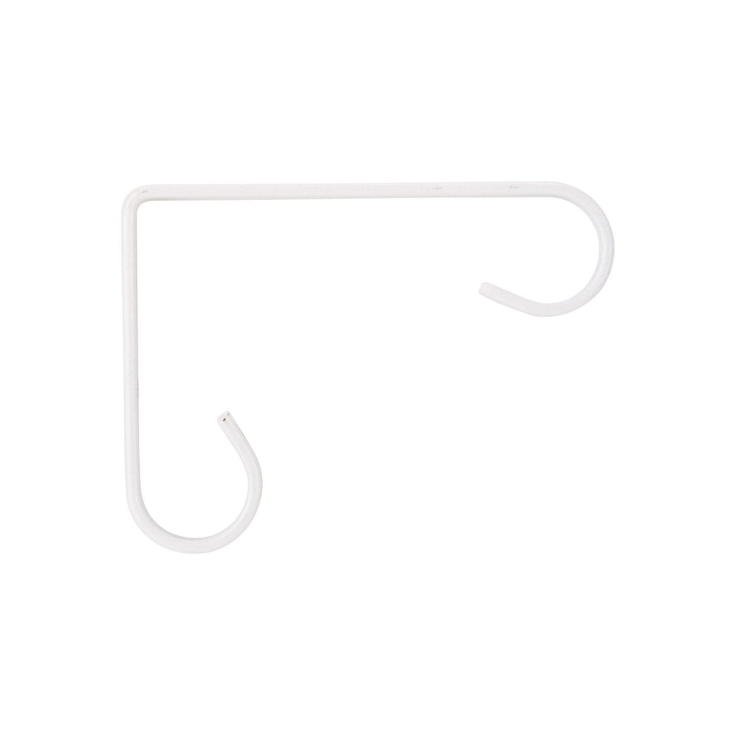 Landscapers Select GB0183L Plant Bracket, 4-1/4 L, Steel, White, Wall Mount Mounting