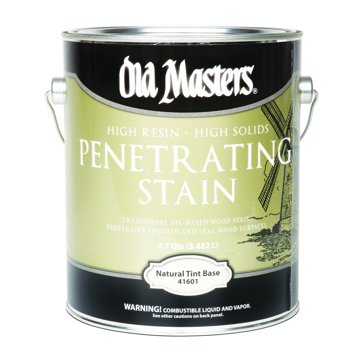 Old Masters 41601 Penetrating Stain, Clear, Natural, Liquid, 1 gal, Can