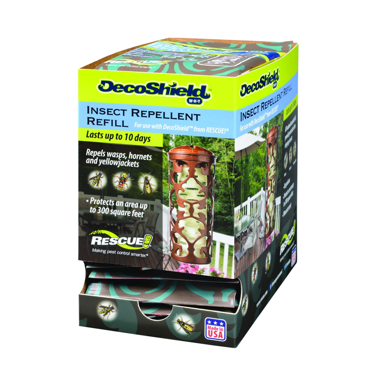 RESCUE DecoShield DS-WHYR-DB12 Insect Repellent Refill, Pleasant