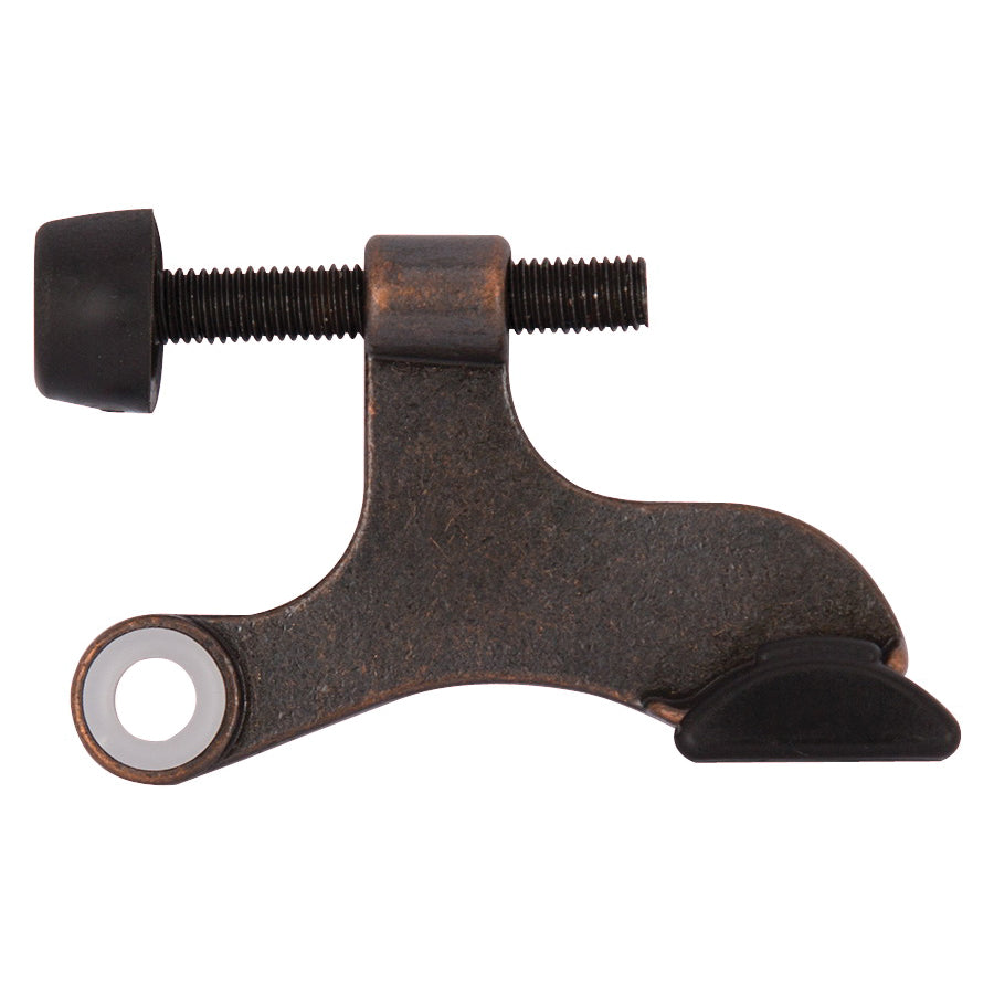 Prosource H20-B049C-VB-PS Deluxe Hinge Pin Door Stop, 2-5/8 in Projection, Die-Cast Zinc &amp; Plastic, Venetian Bronze