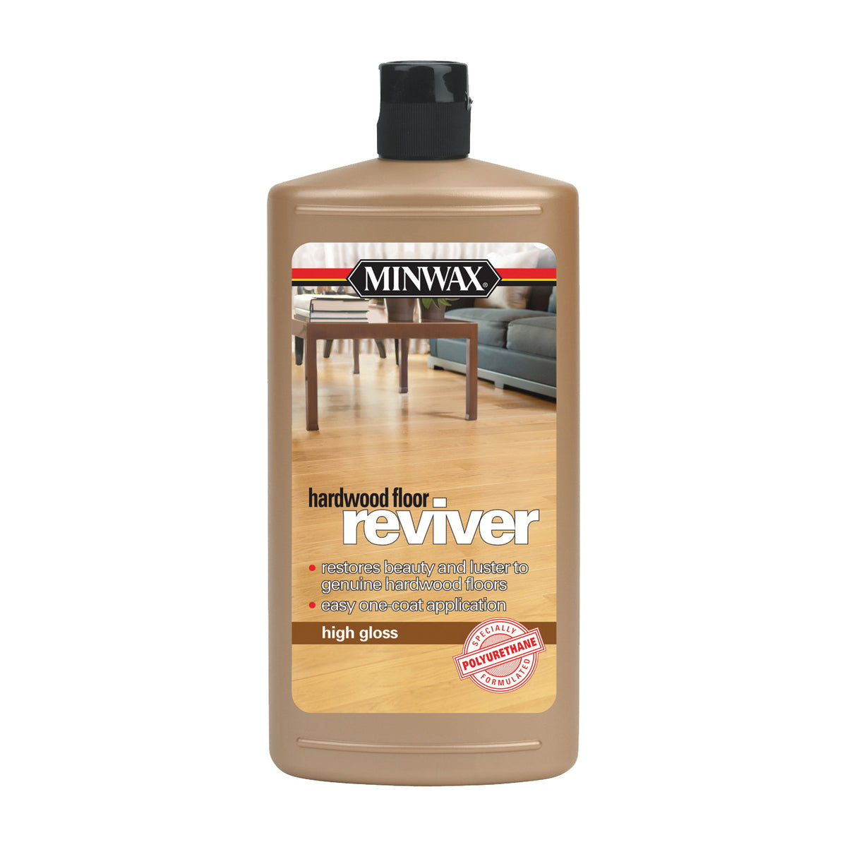 Minwax 609504444 Hardwood Reviver Paint, High-Gloss, Liquid, Clear, 1 qt, Can