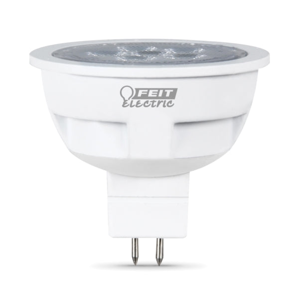 Feit Electric BPLVEXN/830CA LED Bulb, Track/Recessed, MR16 Lamp, 50 W Equivalent, GU5.3 Lamp Base, Clear