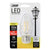 Feit Electric BPF1560/827/FILED LED Bulb, Decorative, F15 Lamp, 60 W Equivalent, E26 Lamp Base, Dimmable, Clear