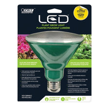 Load image into Gallery viewer, Feit Electric PAR38/GROW/LED Grow Light, 0.15 A, 120 V, LED Lamp, 3500 K Color Temp, Green
