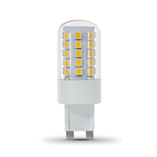 Feit Electric BPG940/830/LED LED Bulb, Specialty, Wedge Lamp, 40 W Equivalent, G9 Lamp Base, Dimmable, Clear