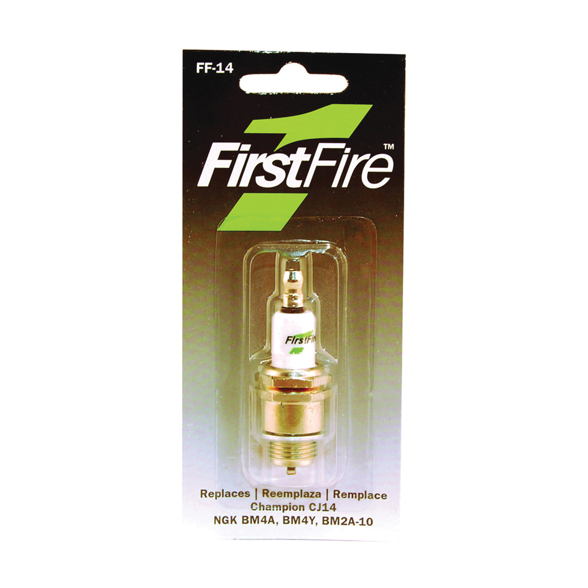 MTD FF-14 Spark Plug, 3/8 in Fill Gap, 0.551 in Thread, 13/16 in Hex