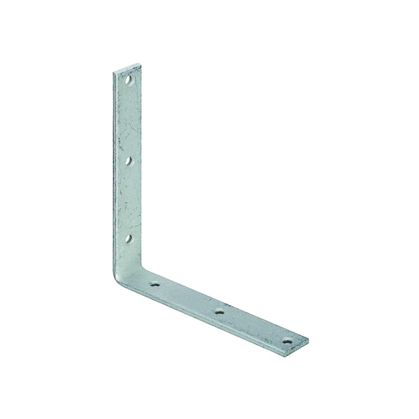 National Hardware 115BC Series N220-236 Corner Brace, 8 in L, 1-1/4 in W, Galvanized Steel, 0.22 Thick Material