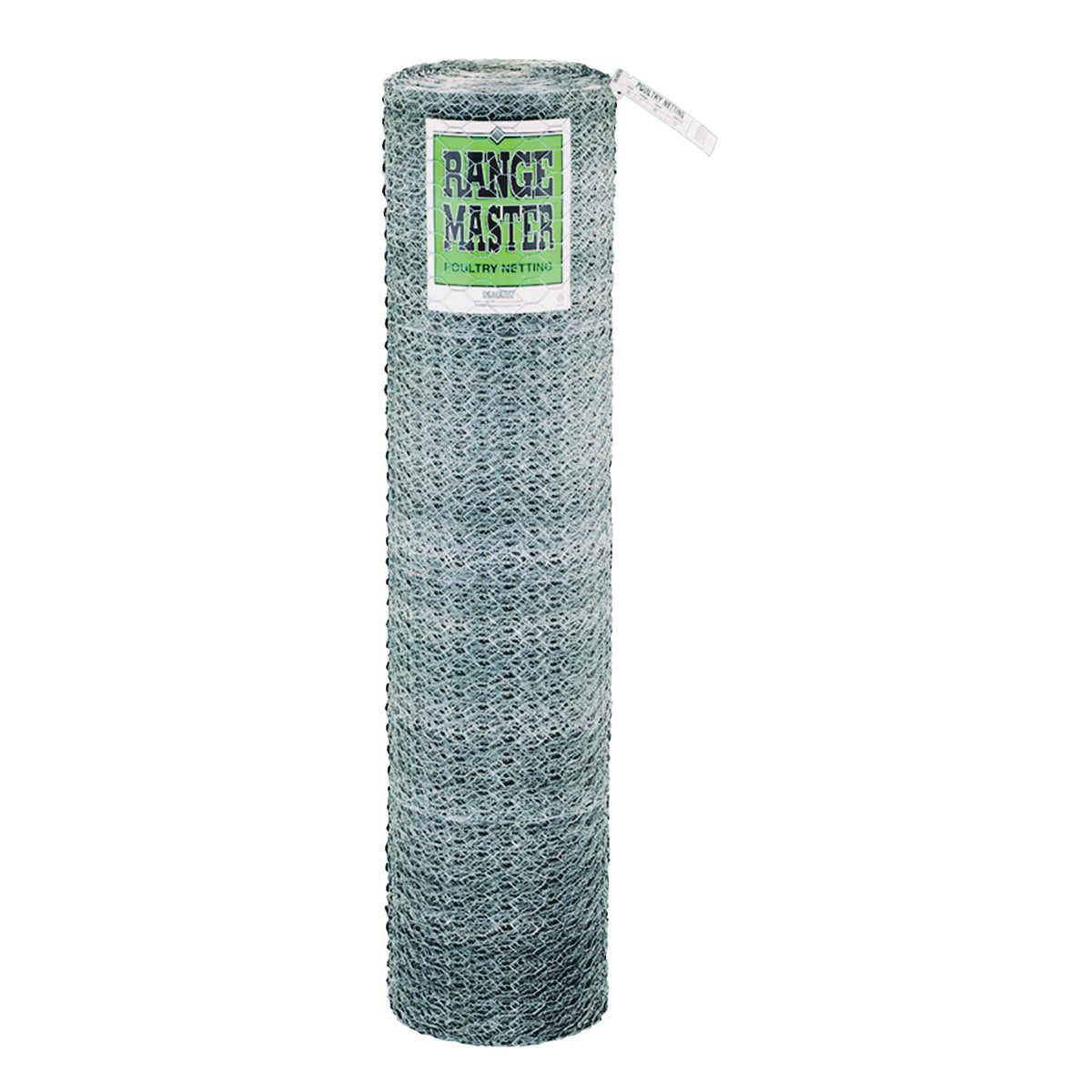 Rangemaster 6029 Poultry Net, 50 ft L, 72 in W, 20 Gauge, Hexagonal Mesh, 2 in Mesh, Galvanized Steel