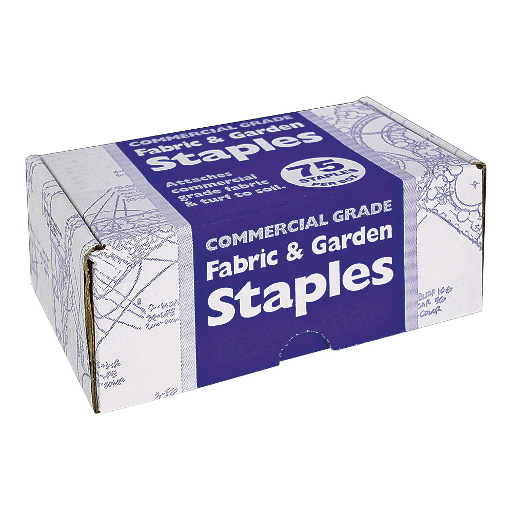 Jobes 815 Fabric and Garden Staple, U-Shaped, 4 in L, 1 in W, Carbon Steel