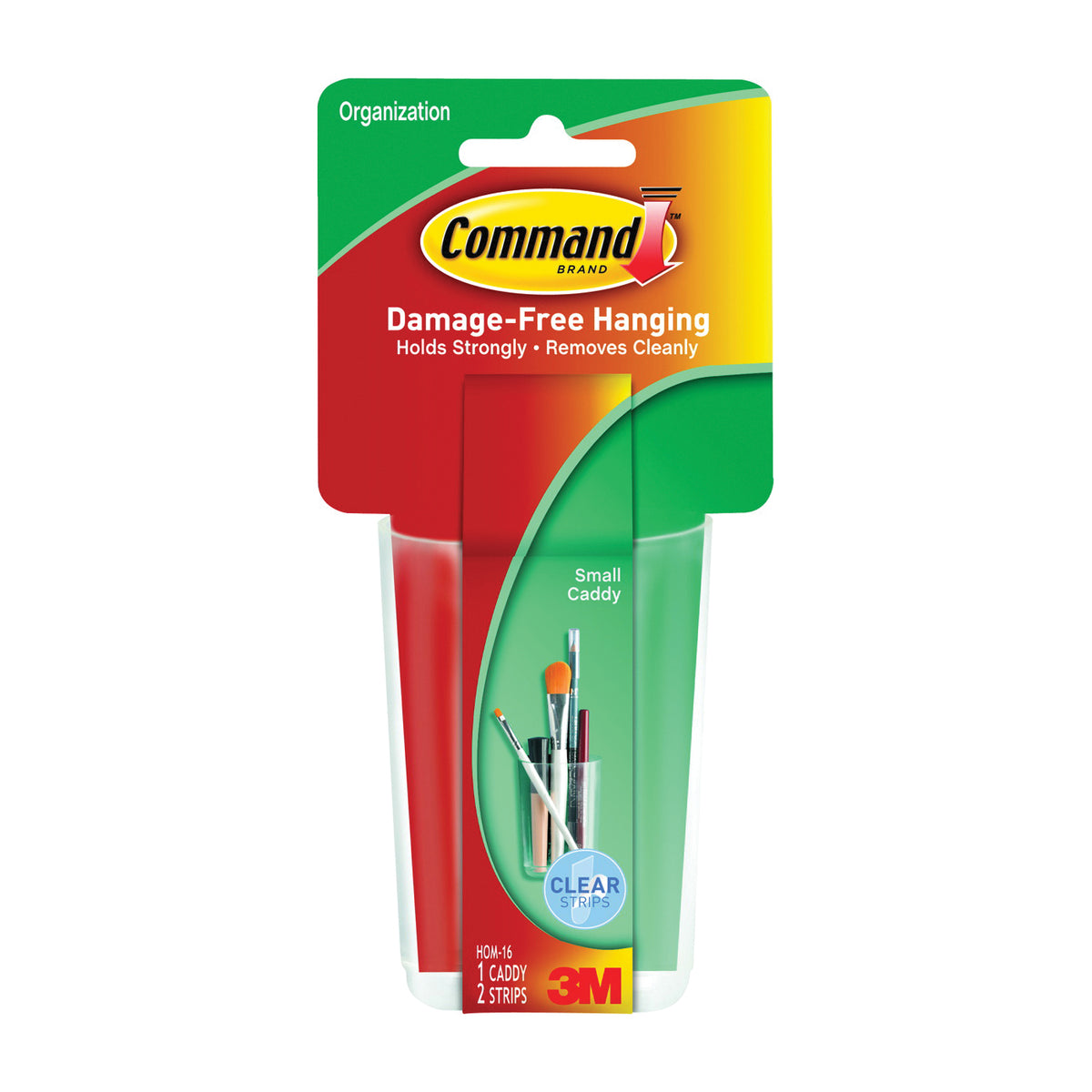 Command HOM-16 Small Caddy, 2 lb Capacity, Plastic, Clear