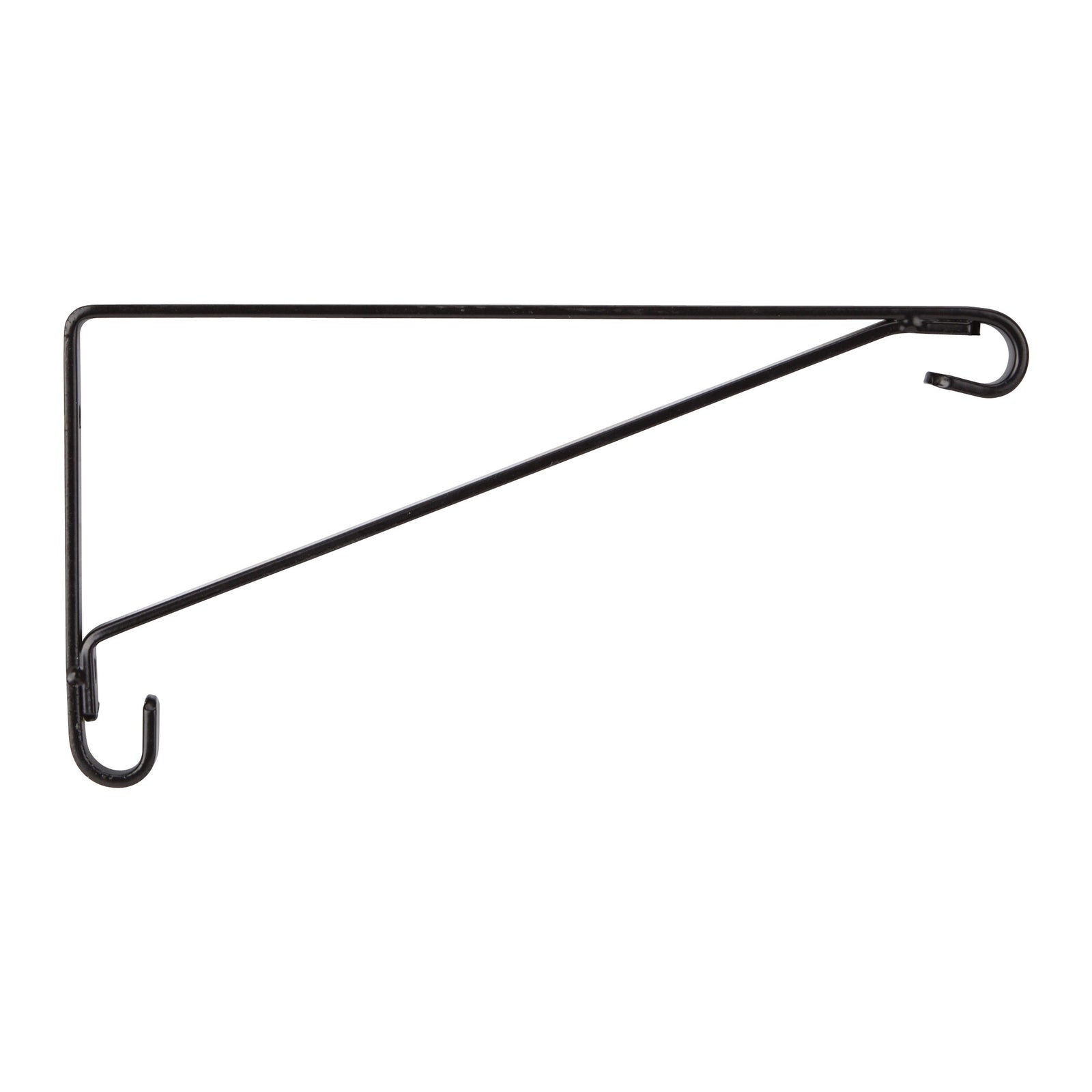 Landscapers Select GB0233L Plant Bracket, 8-1/2 L, Steel, Black, Wall Mount Mounting