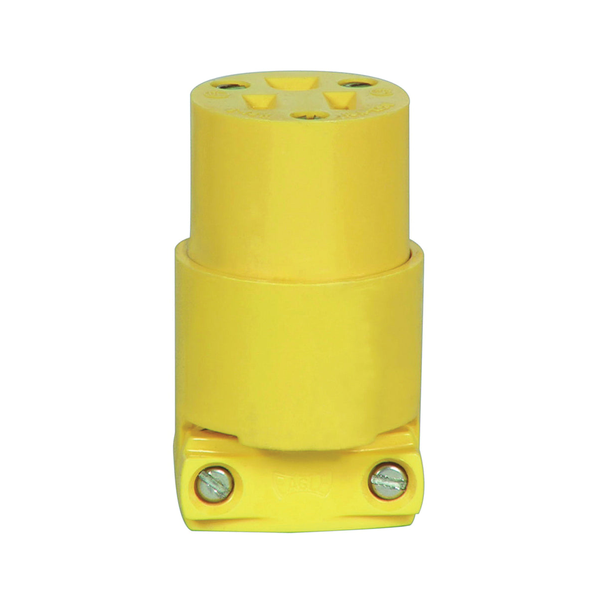 Eaton Wiring Devices BP4887 Electrical Connector, 2 -Pole, 15 A, 125 V, Slot, NEMA: NEMA 5-15, Yellow