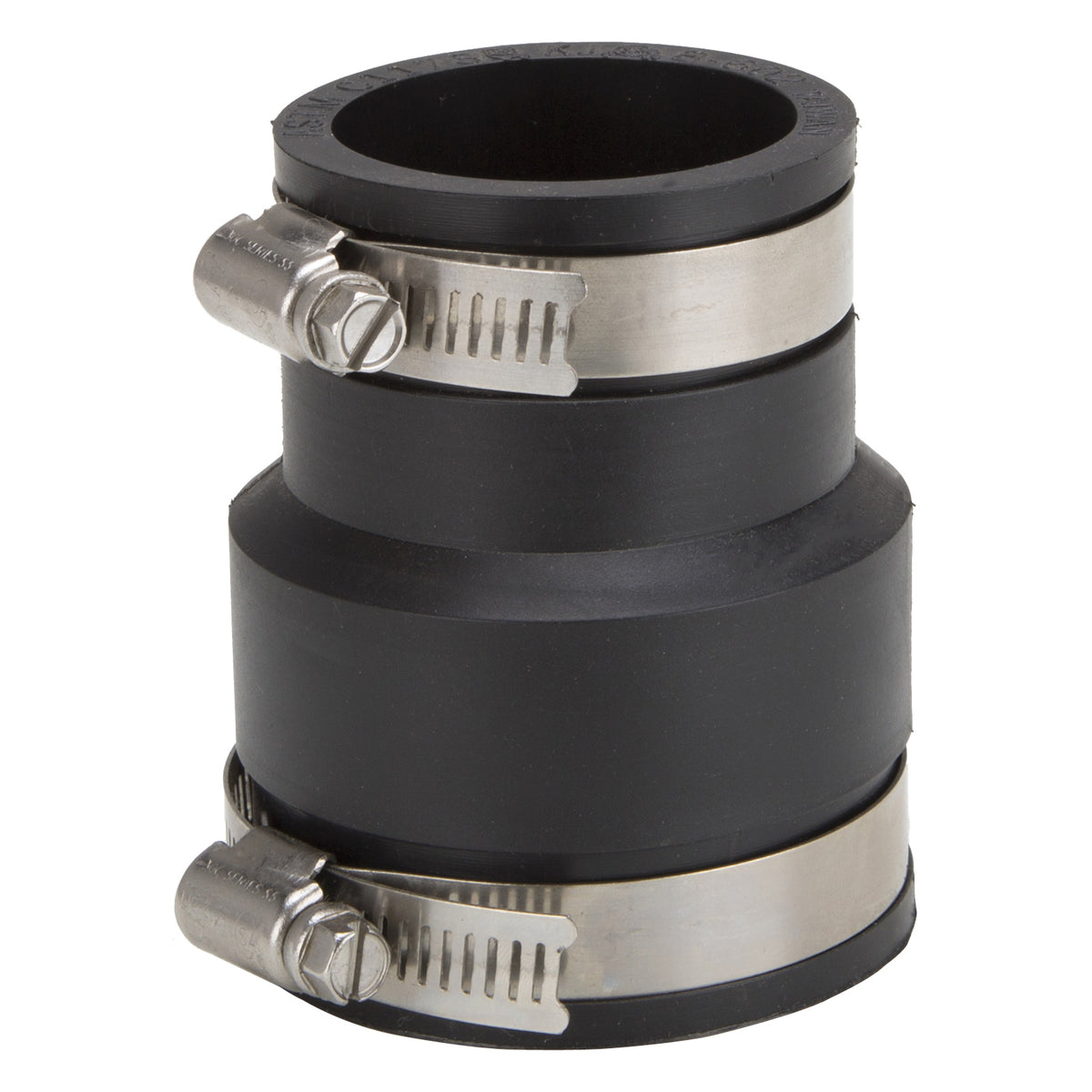 ProSource Coupling, 2 x 1-1/2 in, PVC, Black