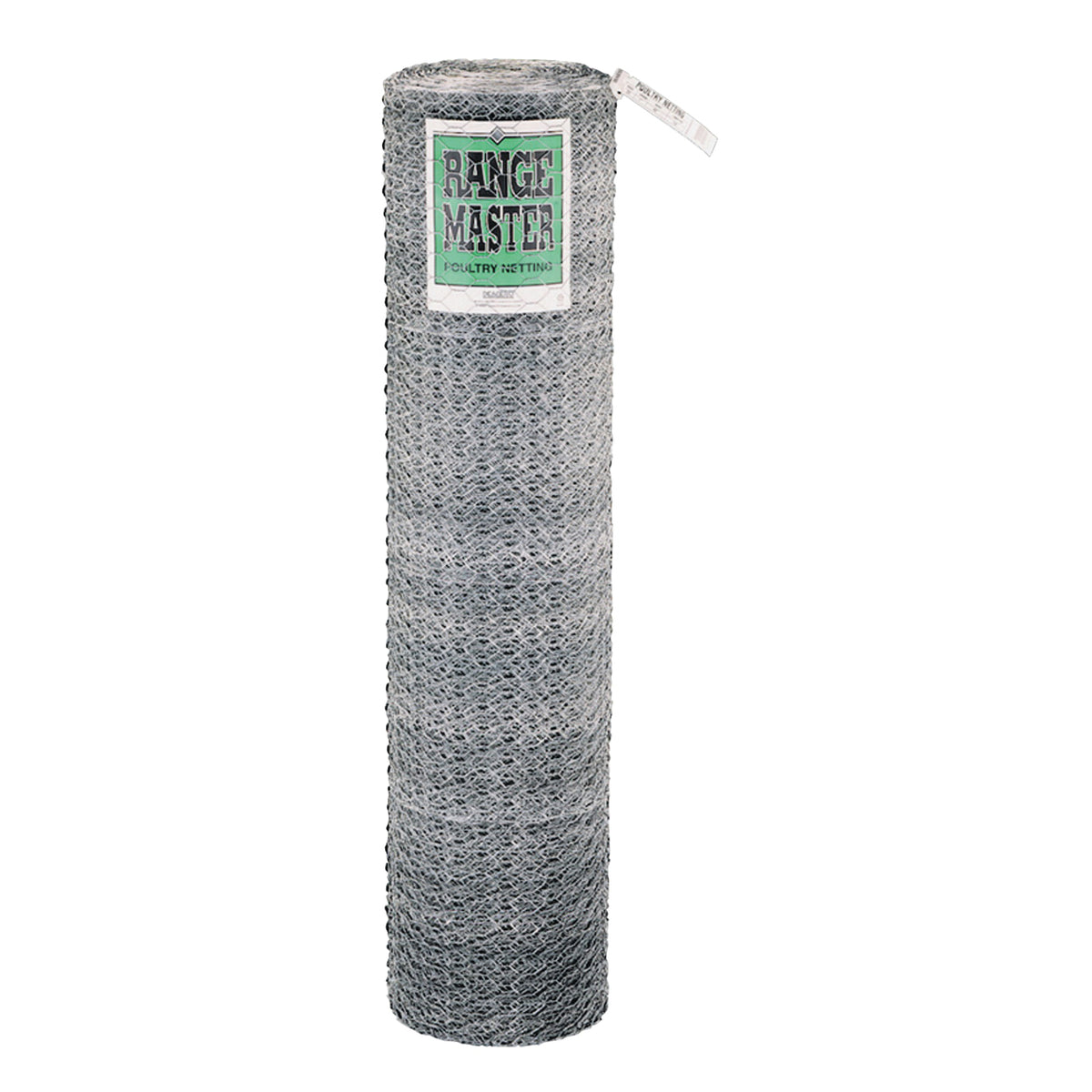 Rangemaster 5928 Poultry Net, 150 ft L, 48 in W, 20 Gauge, Hexagonal Mesh, 1 in Mesh, Steel