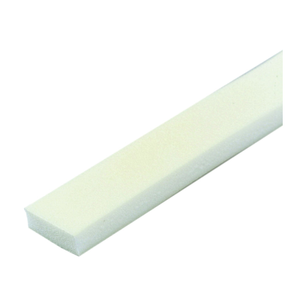 M-D 50005 Weatherstrip, 1-3/8 in W, 1/2 in Thick, 42 in L, Foam, Beige