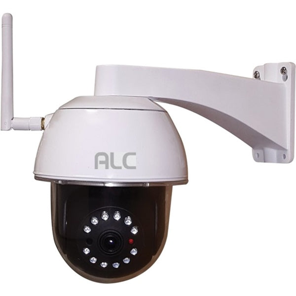 ALC AWF53 Wi-Fi Security Camera, 90 deg View, 1080 pixel Resolution, Night Vision: 35 ft, White, Wall Mounting