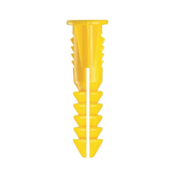 COBRA ANCHORS 185S Screw Anchor, #4-6 Thread, 7/8 in L, Polyethylene, 75 lb