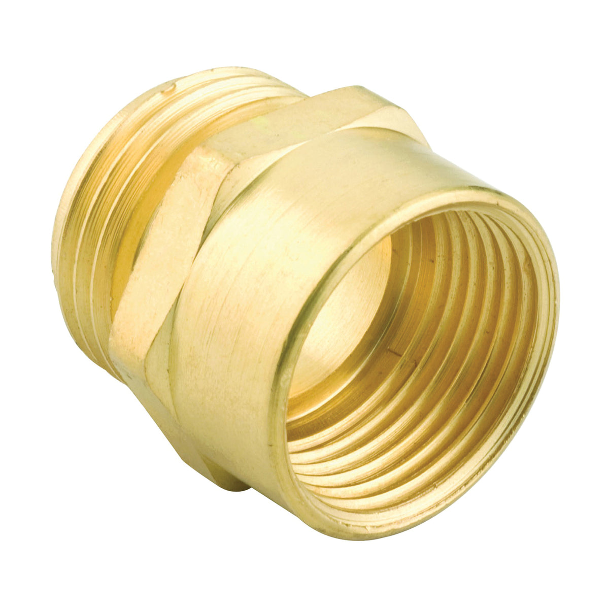 Gilmour 807704-1001 Hose Adapter, 3/4 x 3/4 in, MNH x FNPT, Brass, For: Garden Hose