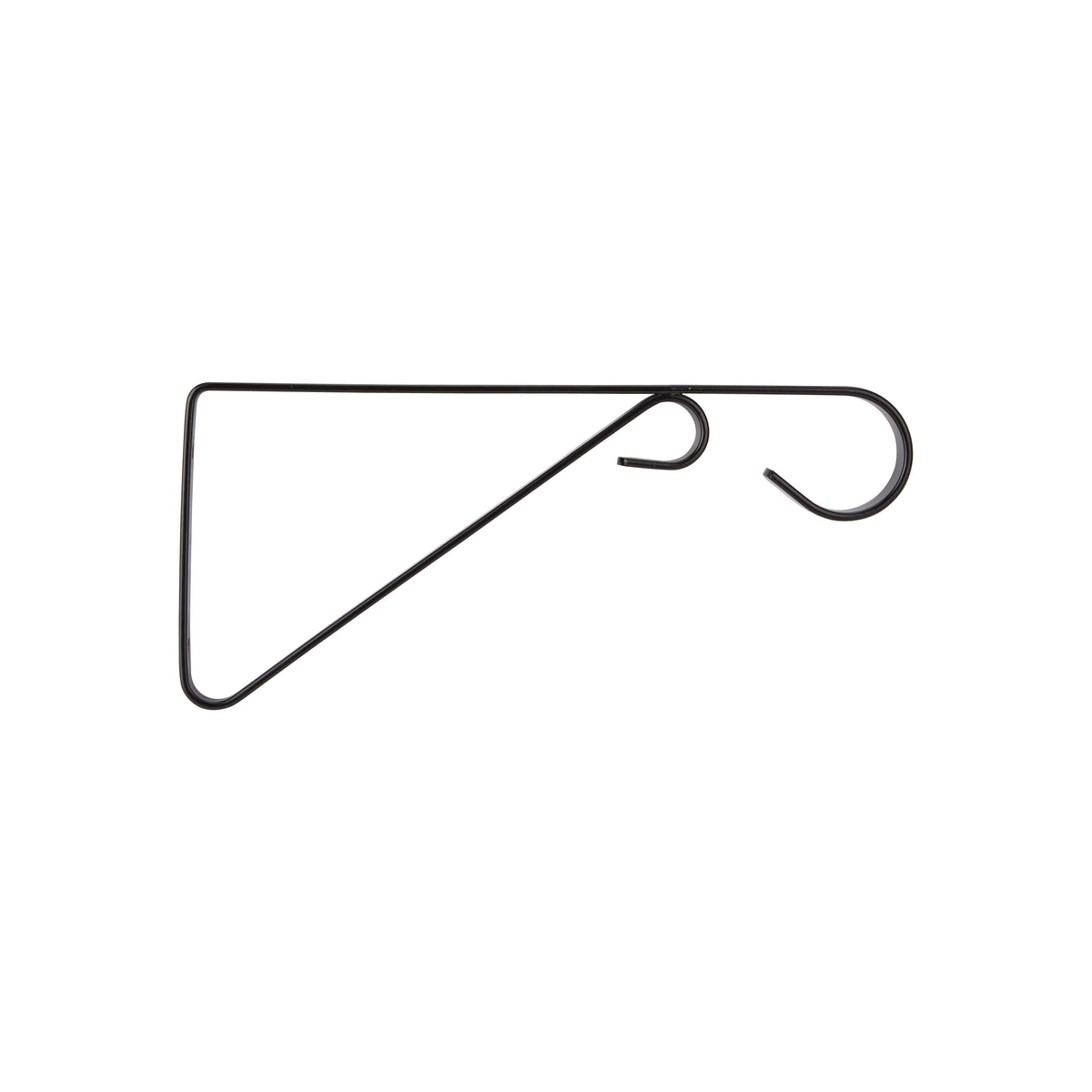 Landscapers Select GB0353L Hanging Plant Bracket, 9-5/8 L, Steel, Black, Wall Mount Mounting