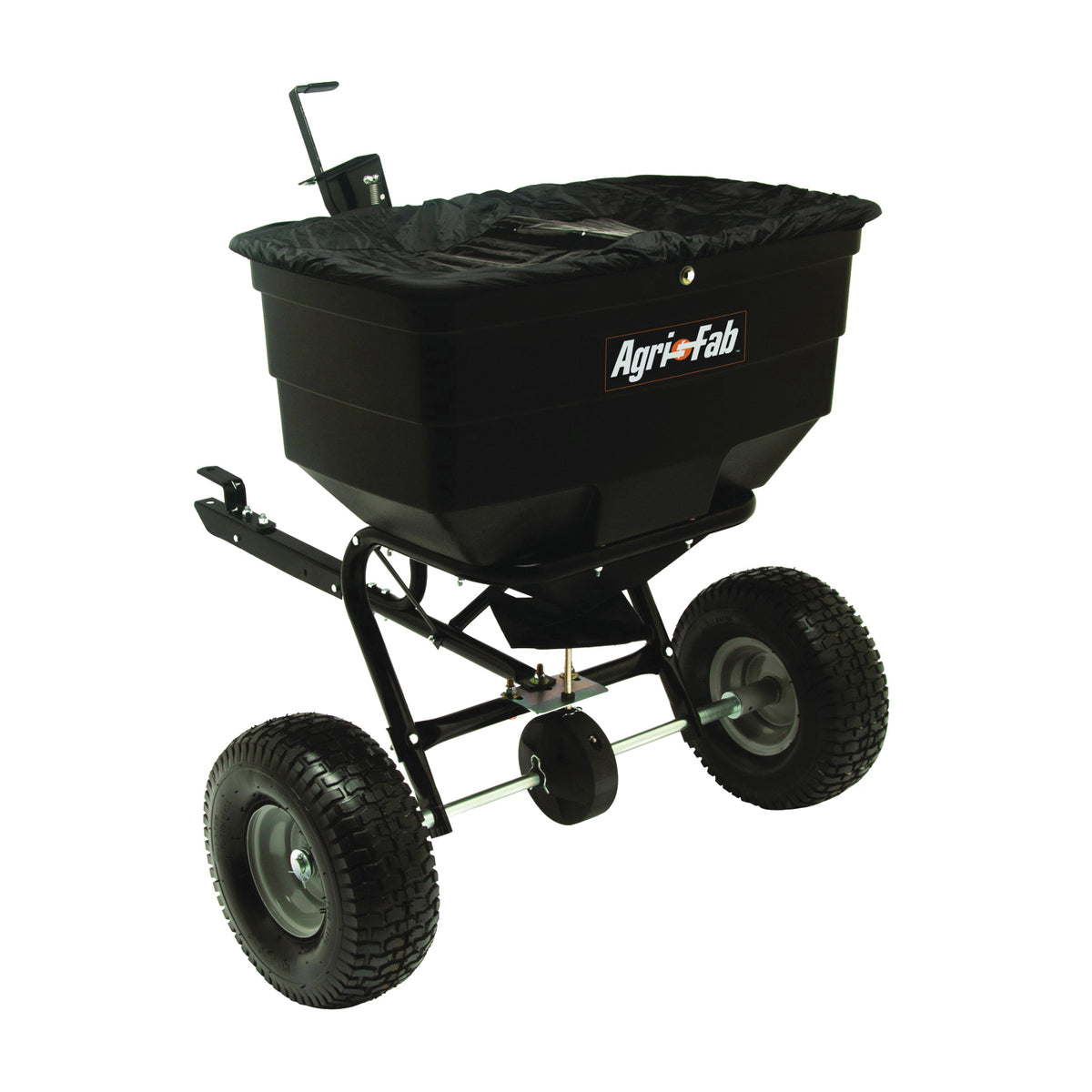 AGRI-FAB 45-0329 Broadcast Spreader, 40,000 sq-ft Coverage Area, 12 ft W Spread, 175 lb Hopper, Poly Hopper