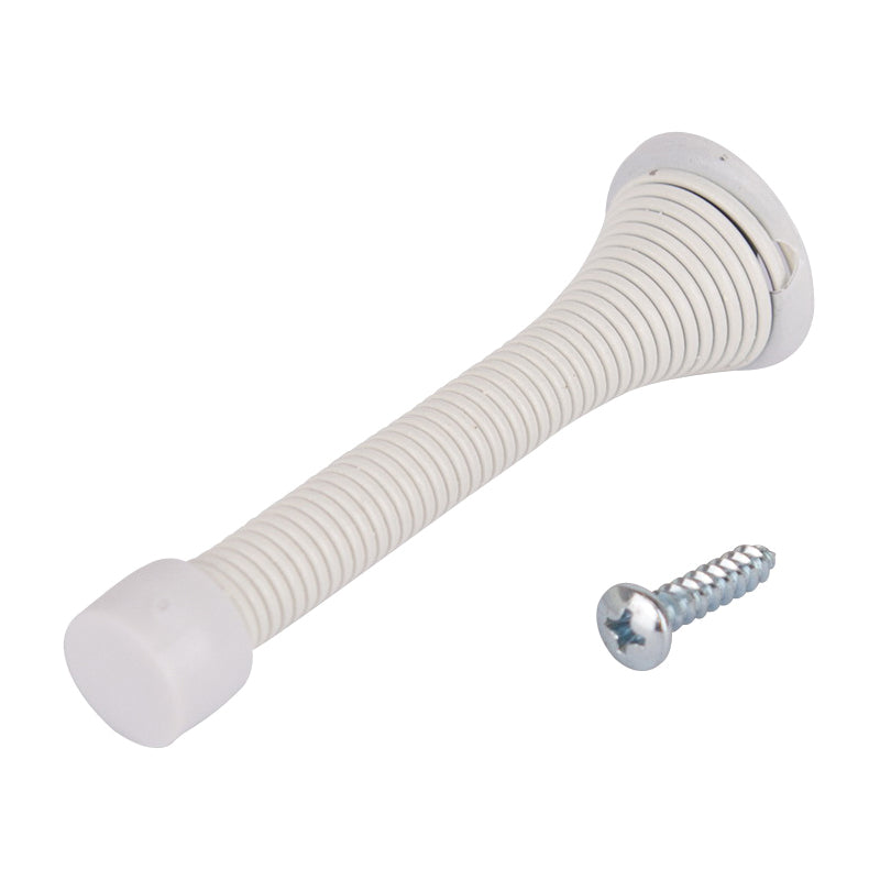 Prosource H62-B045C-PS Heavy-Duty Spring, 15/16 in Dia Base, 3-1/8 in Projection, Plastic &amp; Steel, White