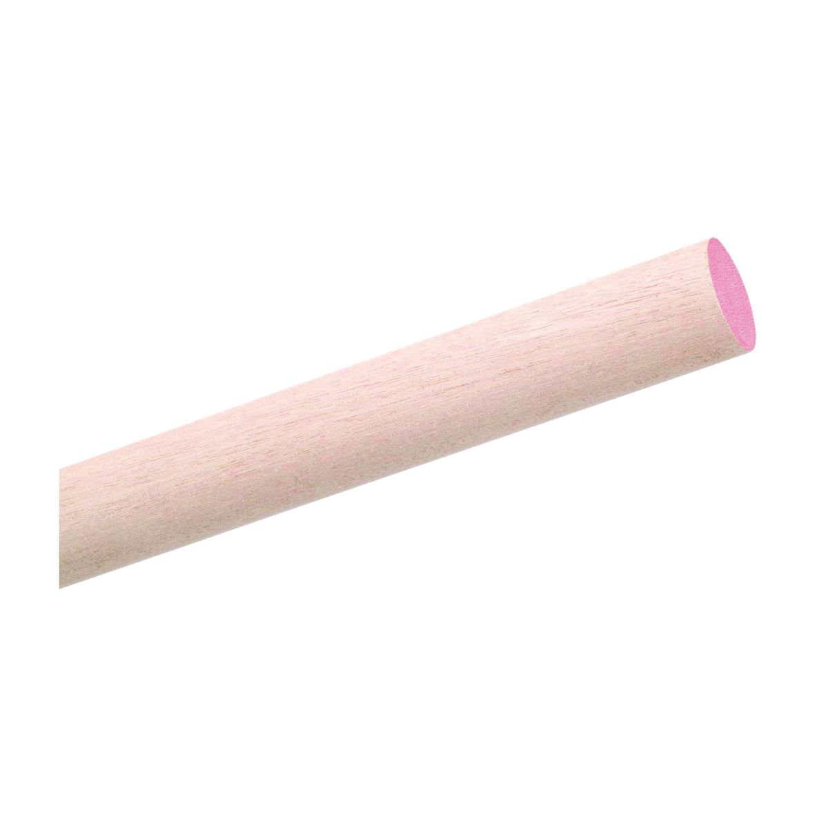 Waddell 6418UB Dowel Rod, 1-1/8 in Dia, 48 in L, Aspen Wood, Pink