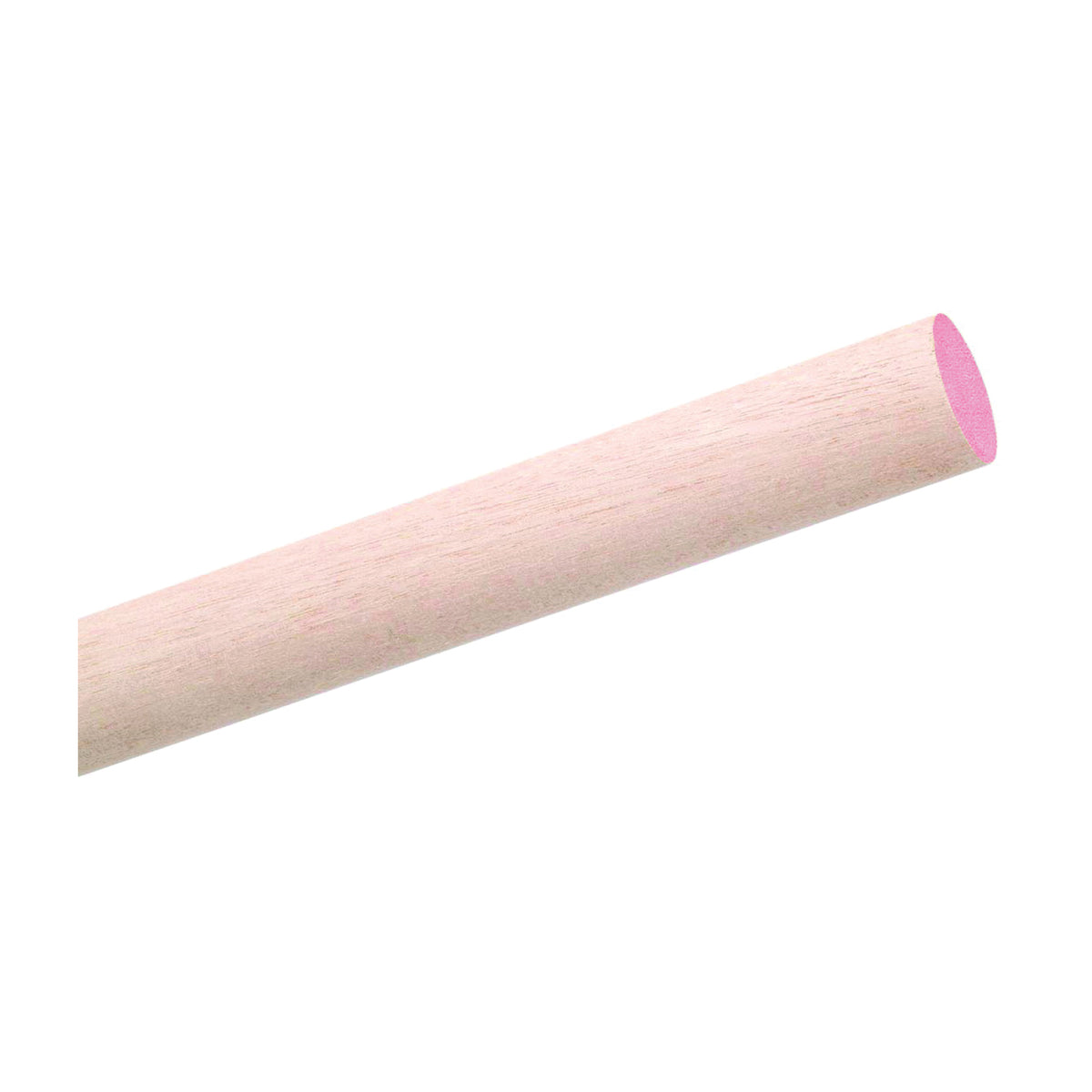 Waddell 6318UB Dowel Rod, 1-1/8 in Dia, 36 in L, Aspen Wood, Pink