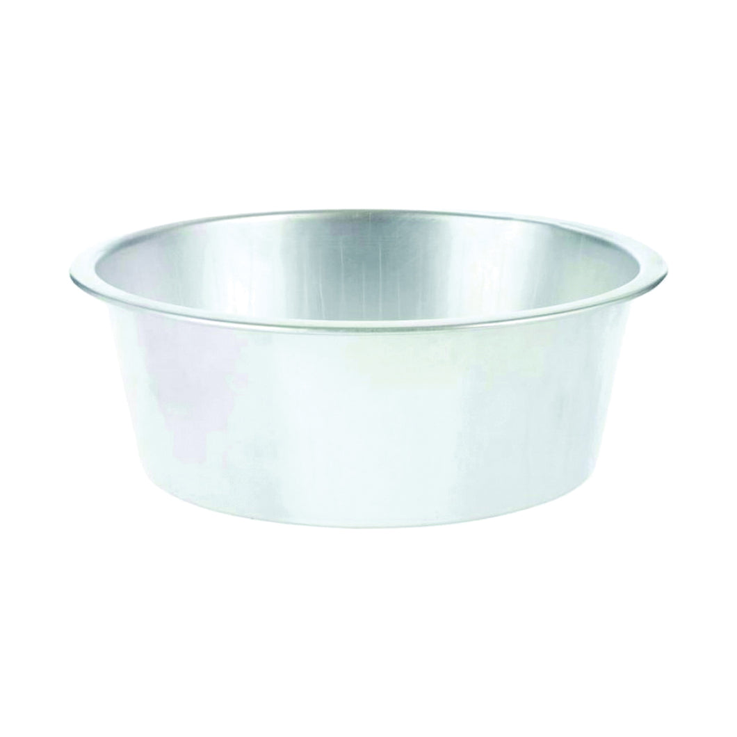 HIC 43339 Dish Pan, 12 qt Volume, 15 in L, 15 in W, 5-1/4 in H, Aluminum, Silver