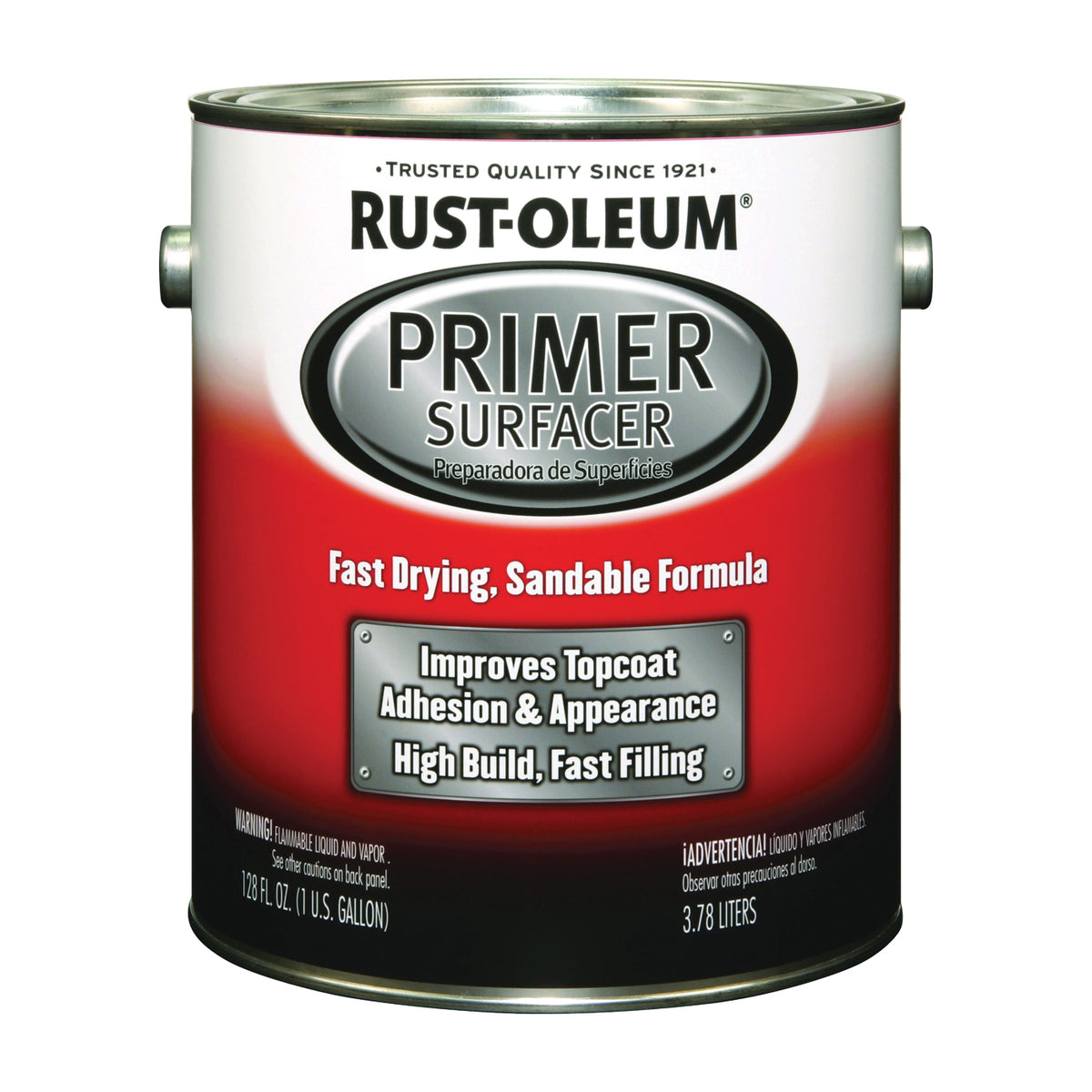 RUST-OLEUM AUTOMOTIVE 249332 Primer Surfacer, Light Gray, Liquid, 1 gal