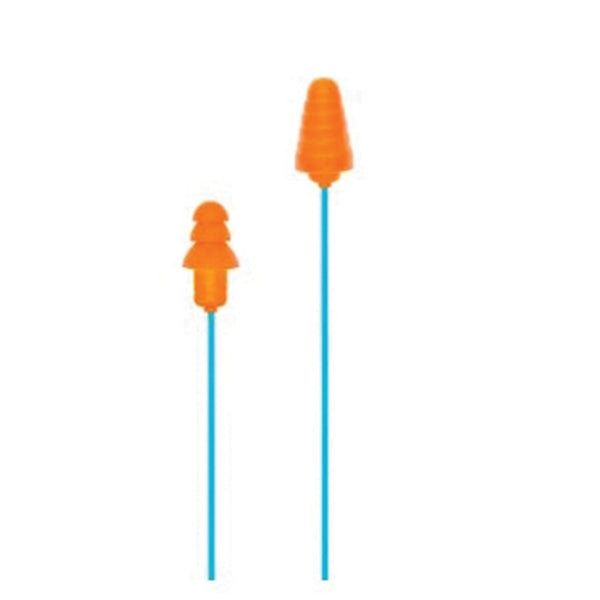 Plugfones Guardian Plus PGP-UO Earphones, 23/26 dB SPL, Light Blue/Orange