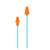 Plugfones Guardian Plus PGP-UO Earphones, 23/26 dB SPL, Light Blue/Orange