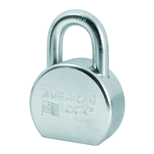 American Lock A702KA#35852 Padlock, Keyed Alike Key, 7/16 in Dia Shackle, 1-1/16 in H Shackle, Boron Steel Shackle, Zinc