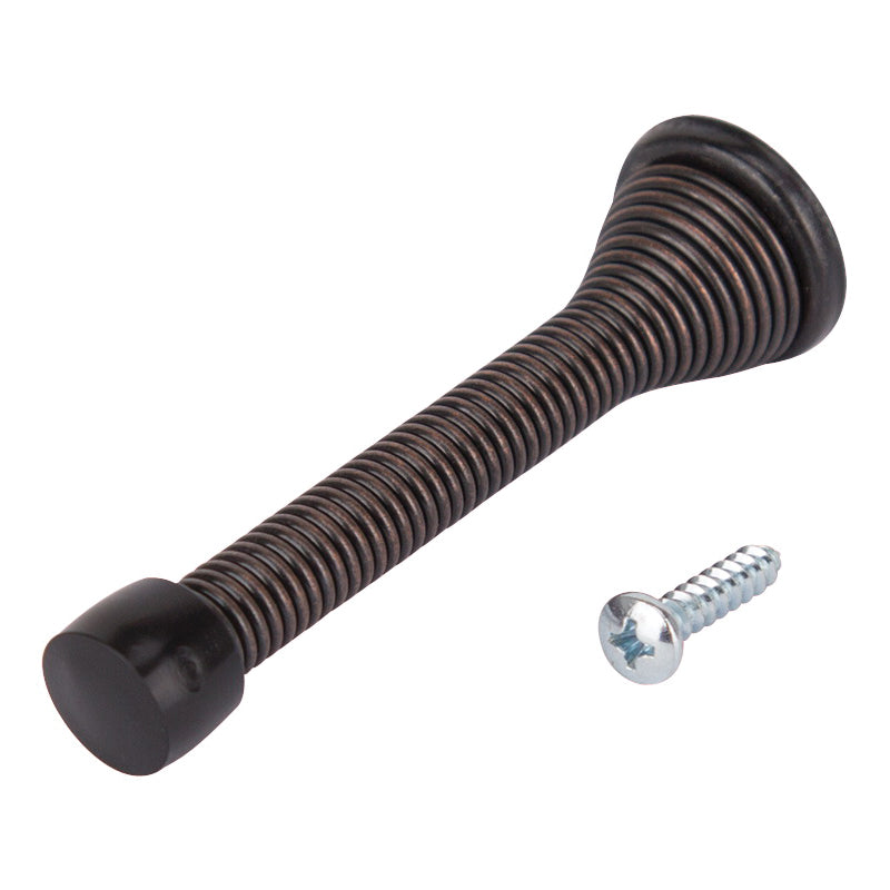 Prosource H62-B049C-VB-PS Heavy-Duty Spring, 15/16 in Dia Base, 3-1/8 in Projection, Plastic &amp; Steel, Venetian Bronze