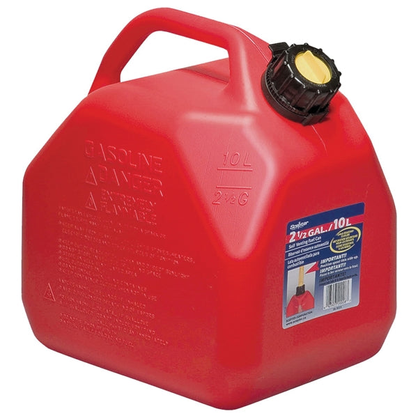 Scepter 07079 Gas Can with CRC, 2.5 gal Capacity, Polyethylene, Red