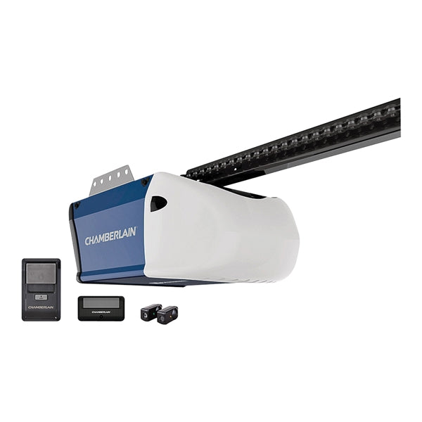 Chamberlain C203/PD510 Garage Door Opener, 120 V, 100 W, Chain Drive, Remote Control
