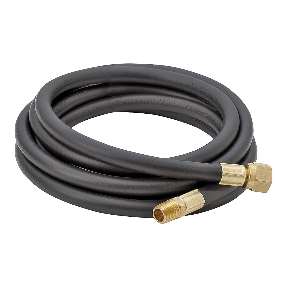 Bayou Classic 7906 LPG Hose, 1/4 in ID, 6 ft L, MNPT x FNPT Flare Swivel, Thermoplastic