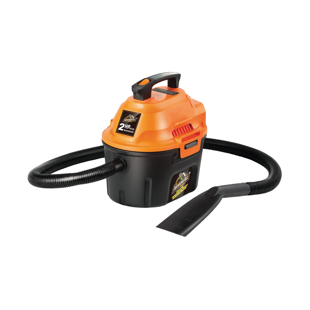 ARMOR ALL AA255 Wet and Dry Vacuum Cleaner, 2.5 gal Vacuum, Quiet, Foam Sleeve Filter