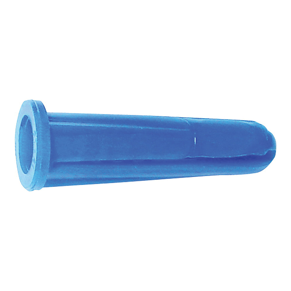 MIDWEST FASTENER 04287 Conical Anchor, #10-12 Thread, 1 in L, Plastic