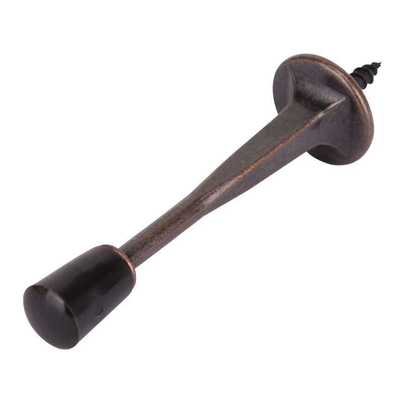 Prosource H20-Z029C-VB-PS Heavy-Duty Rigid Door Stop, 15/16 in Dia Base, 3-1/8 in Projection, Die-Cast Zinc &amp; Plastic