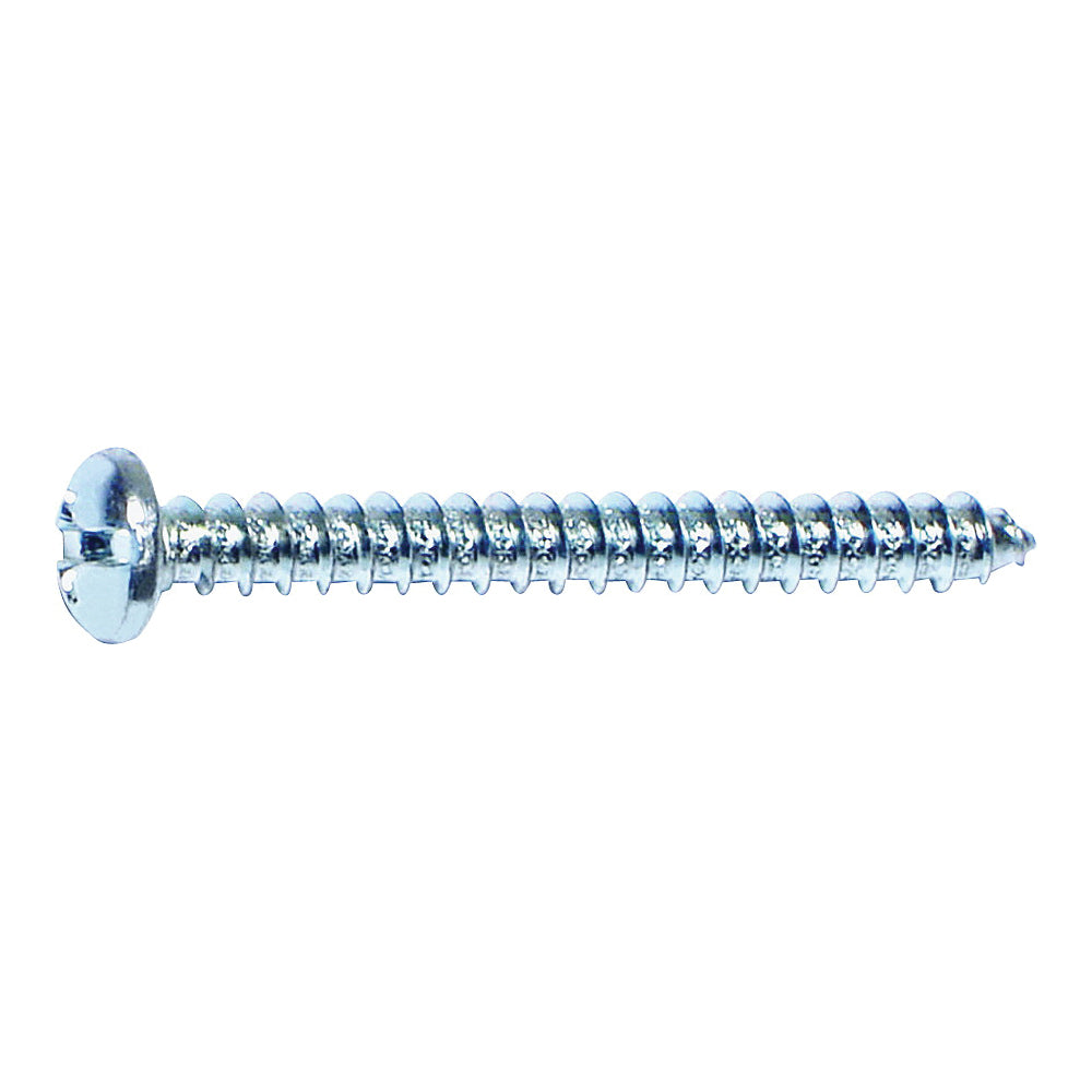 MIDWEST FASTENER 03161 Screw, #6 Thread, Coarse Thread, Pan Head, Phillips, Slotted Drive, Diamond Point, Steel, Zinc