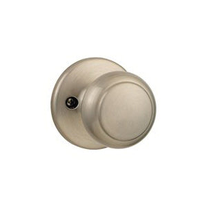 Kwikset 488CV 15 Dummy Door Knob, 2-3/16 in Dia Knob, Satin Nickel