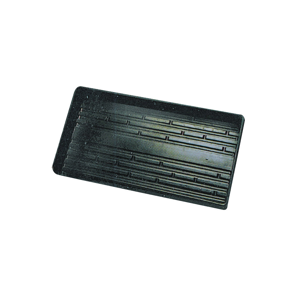 Jiffy TTRAY Plant Tray, 11 in L Tray, 22 in W Tray, Plastic, Black