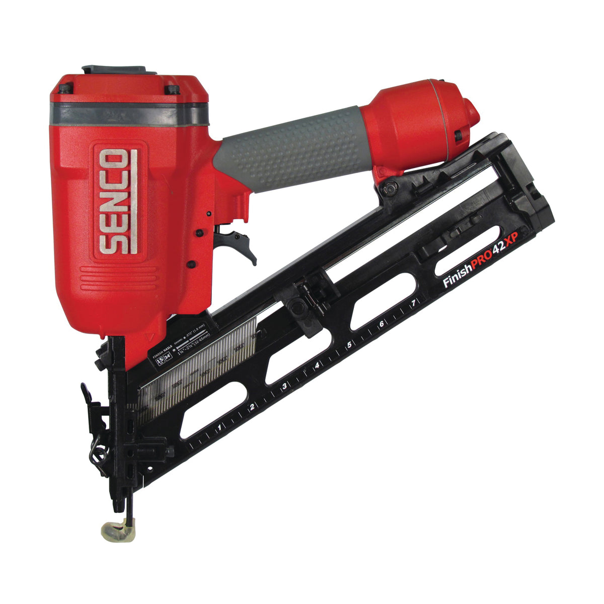 SENCO FinishPro Series 4G0001N Finish Nailer, 104 Magazine, 34 deg Collation, Plastic Strip Collation, 3.87 scfm Air