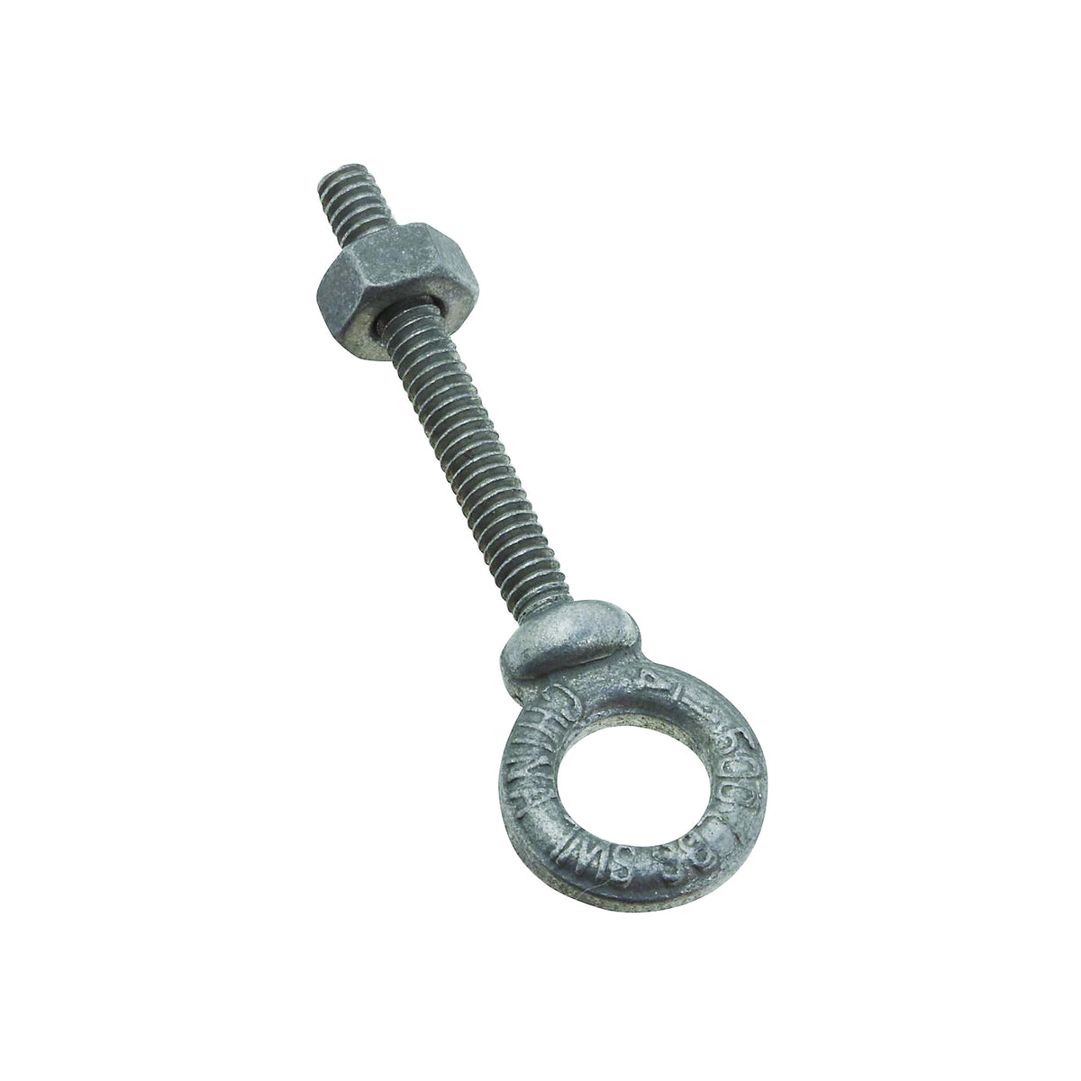 National Hardware N245-076 Eye Bolt, 1/4-20 Thread, 1-7/8 in L Thread, 1/2 in ID x 7/8 in OD Dia Eye, 2 in L Shank