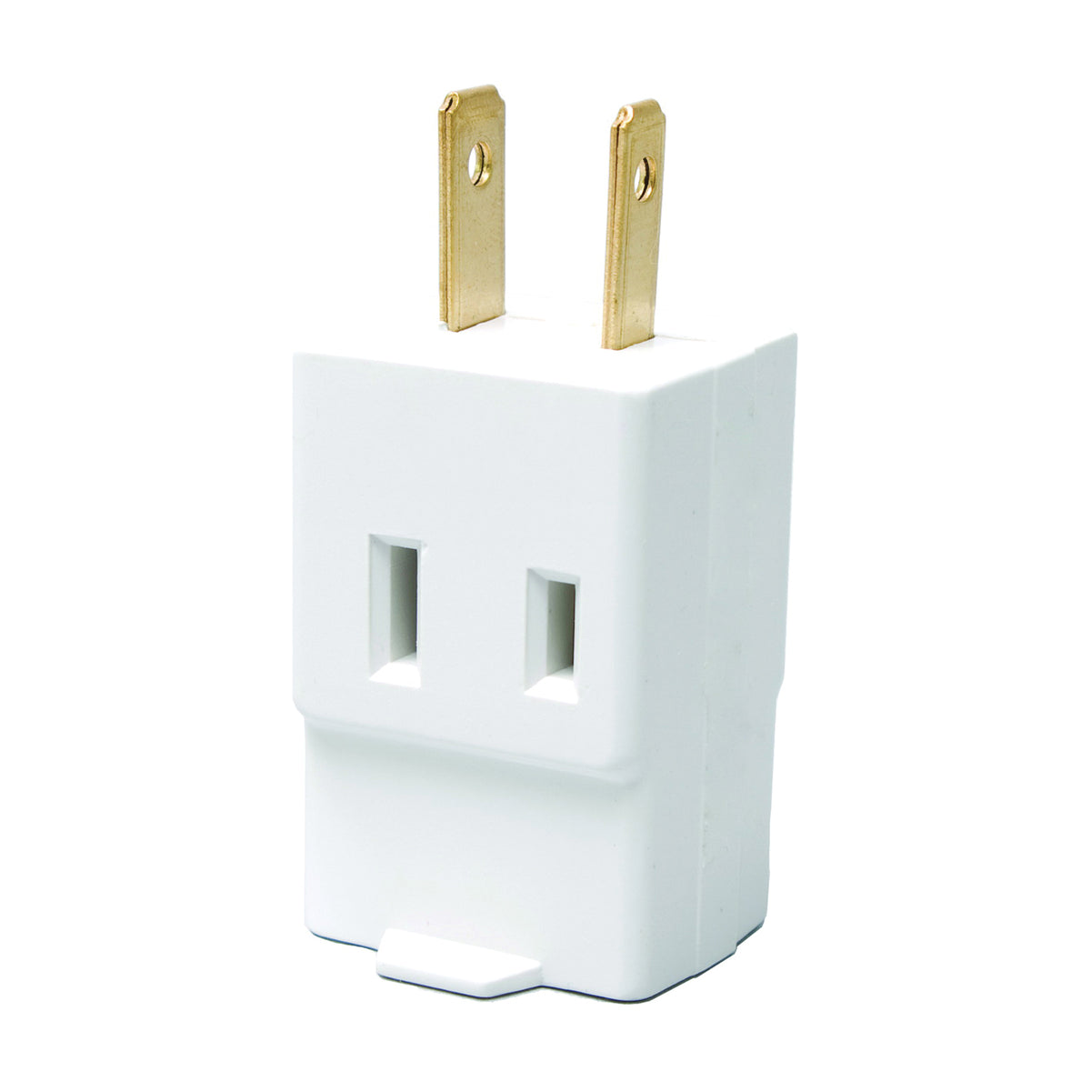Eaton Wiring Devices BP4400W Outlet Tap, 2 -Pole, 15 A, 125 V, 3 -Outlet, NEMA: NEMA 1-15R, White