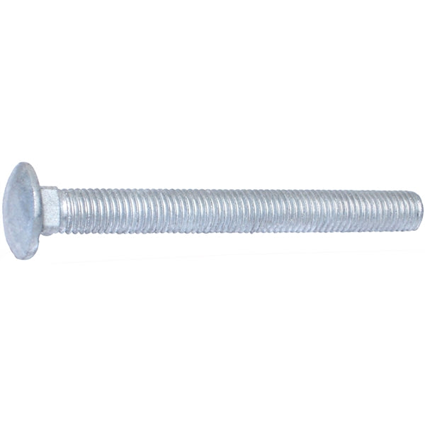 MIDWEST FASTENER 53641 Carriage Bolt, 5/8-11 Thread, 6 in OAL, Galvanized