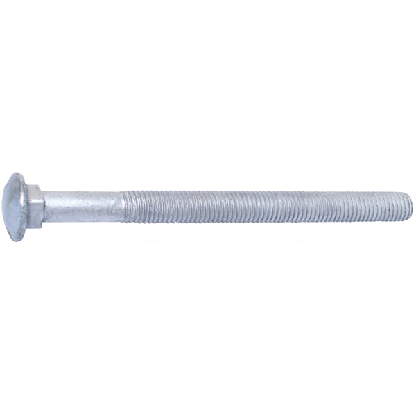 MIDWEST FASTENER 53643 Carriage Bolt, 5/8-11 Thread, 8 in OAL, Galvanized